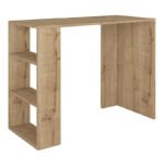 Γραφείο εργασίας Netenia Megapap χρώμα sapphire oak 90x40x74εκ. - Image 4