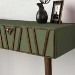 Κονσόλα επιτοίχια Forest Megapap χρώμα λαδί - καρυδί 120x35x89,3εκ. - Image 5