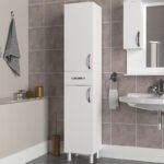 Ντουλάπι κουζίνας - μπάνιου Selina Megapap χρώμα λευκό 35x31x179εκ. - Image 3