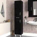 Ντουλάπι κουζίνας - μπάνιου Selina Megapap χρώμα sencron black 35x31x179εκ. - Image 4