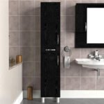 Ντουλάπι κουζίνας - μπάνιου Selina Megapap χρώμα sencron black 35x31x179εκ. - Image 5