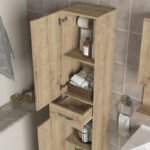 Ντουλάπι κουζίνας - μπάνιου Selina Megapap χρώμα sapphire oak 35x31x179εκ. - Image 3
