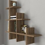 Ραφιέρα τοίχου Juke Megapap χρώμα καρυδί 81,8x18x80εκ. - Image 4