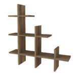 Ραφιέρα τοίχου Juke Megapap χρώμα καρυδί 81,8x18x80εκ. - Image 5