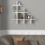 Ραφιέρα τοίχου Juke Megapap χρώμα λευκό 81,8x18x80εκ. - Image 3