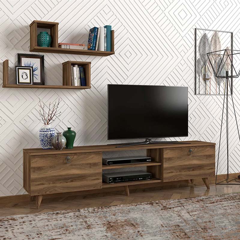 Έπιπλο τηλεόρασης Seddra Megapap χρώμα καρυδί 180x31 Βρες το Έπιπλο τηλεόρασης Seddra Megapap χρώμα καρυδί 180x31