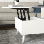 Τραπεζάκι σαλονιού Roy Megapap με σερβιτόρο χρώμα λευκό 121x69x40εκ. - Image 4