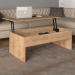 Τραπεζάκι σαλονιού Devon Megapap με σερβιτόρο χρώμα sapphire oak 110x60x44,8εκ. - Image 3