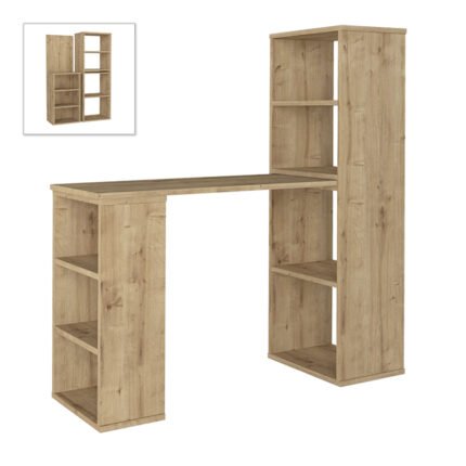 Βρες το Γραφείο εργασίας πολυμορφικό Last Megapap χρώμα sapphire oak 119x44