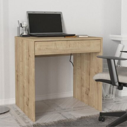 Βρες το Γραφείο εργασίας Mida Megapap χρώμα sapphire oak 72x60x73