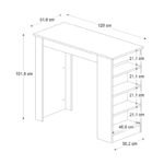 Τραπέζι μπαρ Monaco Megapap χρώμα ανθρακί - sapphire oak 120x51,6x101,8εκ. - Image 4