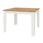 Τραπέζι Darlen Megapap χρώμα λευκό - sapphire oak 110x72x74εκ. - Image 4