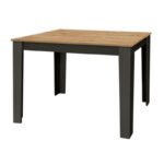 Τραπέζι Darlen Megapap χρώμα ανθρακί - sapphire oak 110x72x74εκ. - Image 3