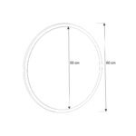Καθρέπτης τοίχου Glob Μegapap χρώμα μαύρο 59x2x59εκ. - Image 4