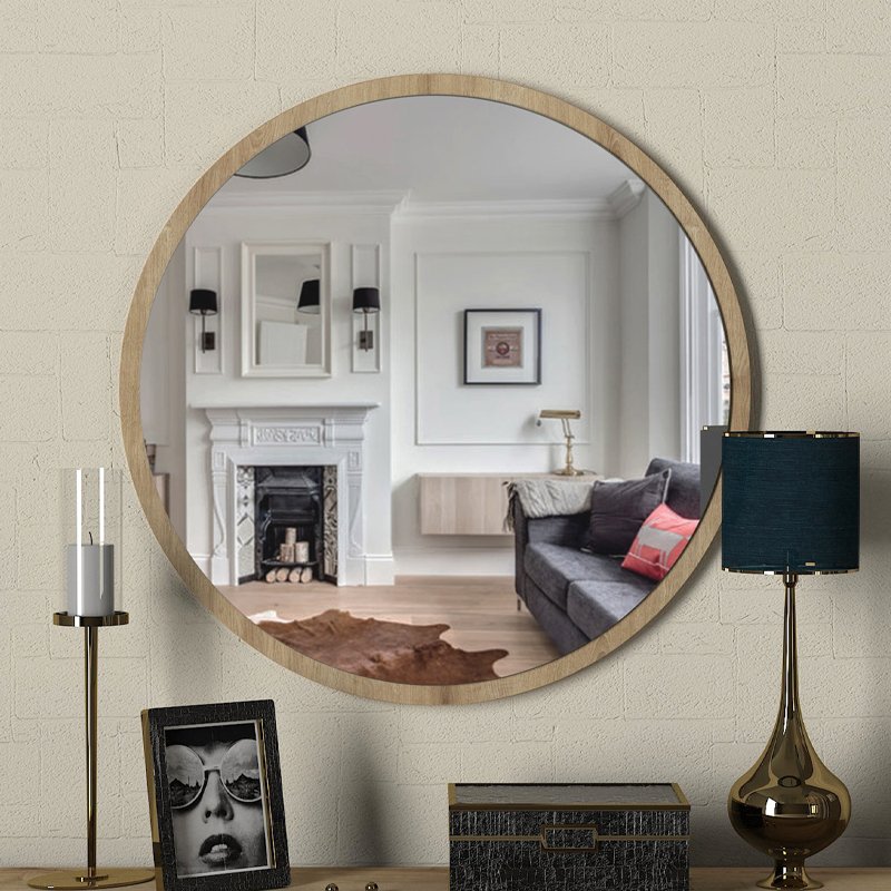 Καθρέπτης τοίχου Glob Μegapap χρώμα sapphire oak 59x2x59εκ. Βρες το Καθρέπτης τοίχου Glob Μegapap χρώμα sapphire oak 59x2x59εκ. σε μοναδική τιμή στο clickforshop.gr