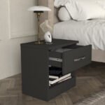 Κομοδίνο Lube Megapap χρώμα ανθρακί 40x28,2x40εκ. - Image 4