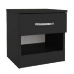 Κομοδίνο Lube Megapap χρώμα μαύρο 40x28,2x40εκ. - Image 5