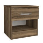 Κομοδίνο Lube Megapap χρώμα καρυδί 40x28,2x40εκ. - Image 5