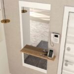 Καθρέπτης τοίχου Piyar Μegapap χρώμα λευκό 60x14,6x150εκ. - Image 4