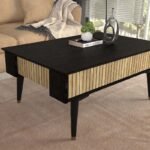 Τραπεζάκι σαλονιού Bolea Megapap χρώμα modern black - φυσικό οξιάς 90x60x38,6εκ. - Image 3