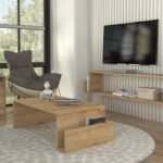 Τραπεζάκι σαλονιού Regnar Megapap χρώμα sapphire oak 100,6x55x31,8εκ. - Image 4