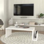 Τραπεζάκι σαλονιού Regnar Megapap χρώμα λευκό 100,6x55x31,8εκ. - Image 4