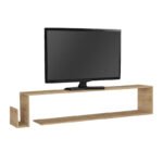 Έπιπλο τηλεόρασης επιτοίχιο Regnar Megapap χρώμα sapphire oak 168,6x25x31,8εκ. - Image 4