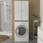 Έπιπλο πλυντηρίου Romme Megapap χρώμα λευκό 65x27,1x180εκ. - Image 4