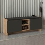 Βρες το Παπουτσοθήκη Verly Megapap χρώμα sapphire oak - ανθρακί 110x33