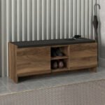 Βρες το Παπουτσοθήκη Verly Megapap χρώμα καρυδί 110x33