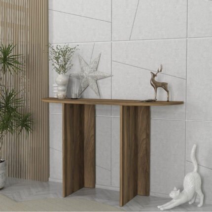 Βρες το Κονσόλα Cortado Megapap χρώμα καρυδί 120x35x75εκ. σε μοναδική τιμή στο clickforshop.gr