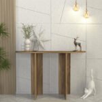 Κονσόλα Cortado Megapap χρώμα καρυδί 120x35x75εκ. - Image 3