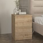 Βρες το Κομοδίνο Breve Megapap χρώμα sapphire oak 39