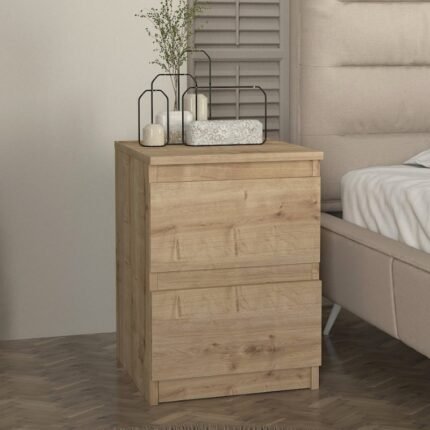 Βρες το Κομοδίνο Breve Megapap χρώμα sapphire oak 39