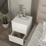 Κομοδίνο Breve Megapap χρώμα λευκό 39,8x41,8x55εκ. - Image 4