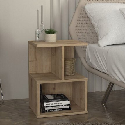 Βρες το Κομοδίνο - Τραπεζάκι βοηθητικό Entiero Megapap χρώμα sapphire oak 39