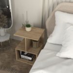 Κομοδίνο - Τραπεζάκι βοηθητικό Entiero Megapap χρώμα sapphire oak 39,8x35x54,6εκ. - Image 4