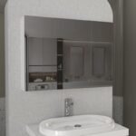 Καθρέπτης μπάνιου Base Μegapap χρώμα λευκό 90x17,1x65εκ. - Image 3