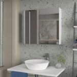 Καθρέπτης μπάνιου Binary Μegapap χρώμα λευκό 75x17,2x65εκ. - Image 3