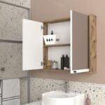 Καθρέπτης μπάνιου Lilian Μegapap χρώμα atlantic pine 75x14,6x65εκ. - Image 4