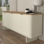Μπουφές Bohema Megapap χρώμα ivory - sepet oak 180x47x76,6εκ. - Image 4