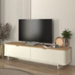 Βρες το Έπιπλο τηλεόρασης Bohema Megapap χρώμα ivory - sepet oak 180x47x45
