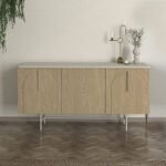 Βρες το Μπουφές Rebel Megapap χρώμα rota oak - sandstone 150x45x76