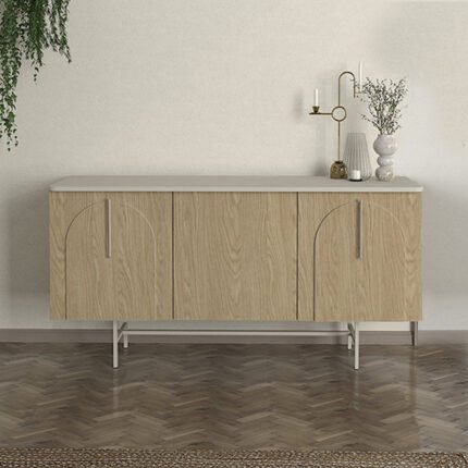 Βρες το Μπουφές Rebel Megapap χρώμα rota oak - sandstone 150x45x76