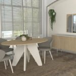 Τραπέζι Rebel Megapap χρώμα rota oak - sandstone 150x90x75εκ. - Image 4