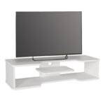 Έπιπλο τηλεόρασης επιτοίχιο Perry Megapap χρώμα λευκό 120x29,6x25,6εκ. - Image 5