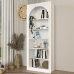 Βρες το Βιβλιοθήκη Voila Megapap χρώμα λευκό 74x35x180εκ. σε μοναδική τιμή στο clickforshop.gr