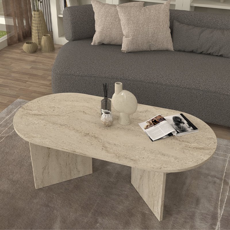 Τραπεζάκι σαλονιού Cortado Megapap χρώμα travertine 120x60x39 Βρες το Τραπεζάκι σαλονιού Cortado Megapap χρώμα travertine 120x60x39