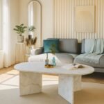 Τραπεζάκι σαλονιού Cortado Megapap χρώμα λευκό εφέ μαρμάρου 120x60x39,6εκ. - Image 4