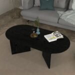 Βρες το Τραπεζάκι σαλονιού Cortado Megapap χρώμα sencron black 120x60x39